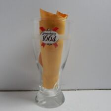 Kronenbourg 1664 French Tulip Beer Glass France Embossed L 0.5 L man cave , bar picture