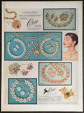 Vintage 1956 Coro Jewelry Summer Fashion Full Page Original Ad 823 picture