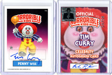 PENNY Wise Horrorible Kids TIM CURRY Pennywise Auto Card Like Garbage Pail Kids picture