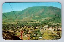 Aspen CO-Colorado, Panorama Of City And Roaring Fork Valley Vintage Postcard picture