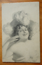 Princess High Spirits, Rougueish or Playful Girls series postcard big feathered picture