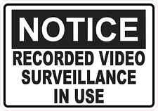 5x3.5 Notice Video Surveillance Sticker Vinyl Sign Stickers Business Door Signs picture