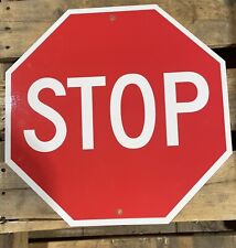 Stop Sign 18 x 18 Inches Octagon Not Reflective. picture