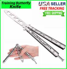 Butterfly Trainer DRAGON Training Dull Tool Black knife Metal Practice  picture
