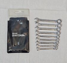 Vintage Craftsman USA 10-Piece Combination Ignition Standard Wrench Set 9 44776 picture