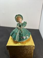 Josef Originals SEPTEMBER 1963 Birthday Dolls Series 4” Figurine Teal Dress (A) picture