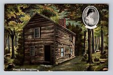Wheeling WV-West Virginia, Ebenezer Zane's Old Log Cabin, Vintage Postcard picture