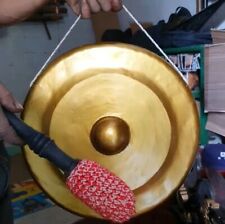 REAL HANDMADE ART JAVA GONG ETHNIC TRADITIONAL 35 CM INDONESIAN JAVANESE CULTURE picture
