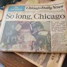 Final Edition Chicago Daily News Newspaper March 4, 1978 Vintage picture