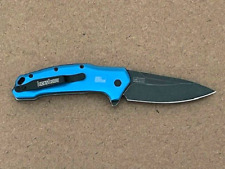 KERSHAW - 1776NBBW Link Drop Point BLUE Discontinued Knife USA - Great Condition picture