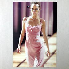 Amber Valletta Photo 4x6 Gianni Versace 1997 Runway Pink Dress Female Model picture