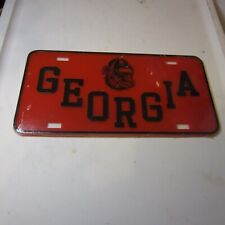 10 Vintage Georgia Bull Dog Booster License Plate New Sealed Old Stock picture