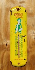 VINTAGE RAMONS THERMOMETER SIGN BROWNIE PILLS MEDICINE DOCTOR PHARMACY ELIXER picture