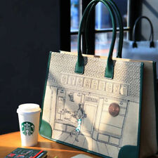 2022 Hot Starbucks 50th Anniversary Green Lady Leisure Large Tote Bamboo Bag  picture