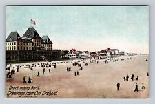 Old Orchard ME-Maine, Old Orchard Beach Looking North, Antique Vintage Postcard picture