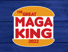 MAGA KING Donald Trump Joe Biden Sticker Decal 3.5