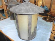 Vintage Lamp Metal Glass underwater look asian hanging 12x8 round picture