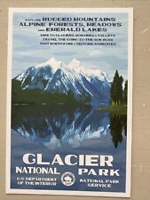 Glacier National Park Montana WPA Style Postcard picture