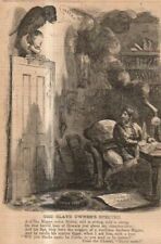 1863 Harpers Weekly Original Print - The Slave owner's N*g*r Nightmare picture