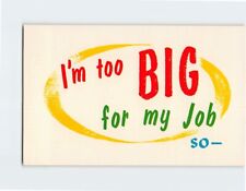 Postcard I'm Too Big For My Job So - I Quit Text Print picture