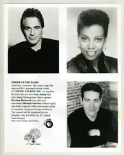 1998 PBS B&W Photo Approx 8x10- A Capitol Fourth- Tony Danza, Harolyn Blackwell picture