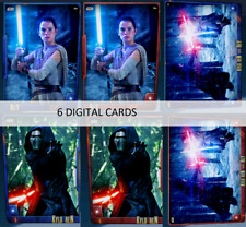 Topps Star Wars Card Trader CLASH OF LIGHTSABRES RED/BLUE DAY 1 6 picture