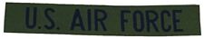 USAF U.S. AIR FORCE NAME TAPE STYLE PATCH BLUE OD OLIVE DRAB GREEN VET AIRMAN picture