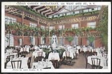 Cedar Garden Restaurant, 124 West 48th St., New York, NY, Early Postcard, Unused picture