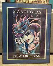 RARE Mardi Gras 1989 New Orleans MAGIC Poster Andrea Mistretta Authenticated OG picture