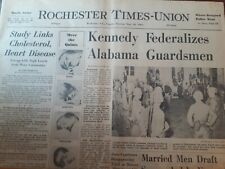 Newspapers- PRESIDENT KENNEDY FEDERALIZES ALABAMA GUARDSMEN FROM GEORGE WALLACE  picture