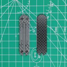 2PCS Carbon Fiber With Cut-Out Handle Scales for 58 mm Victorinox Swiss Army New picture
