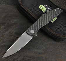 Green Thorn  D2 Hation Zero  Carbon fiber  TC4 titanium Folding knife EDC picture