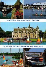 Nantes Loire Atlantique Riviere De France Multi View Garden Chrome Postcard WOB  picture