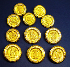 KAREN SCOTT JACKET REPLACEMENT BUTTONS, 11 gold tone Buttons GOOD USED CONDITION picture