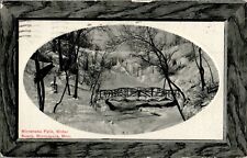 Minnehaha Falls in Winter, Bridge, Minneapolis, Minnesota MN 1911 Postcard picture