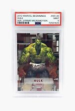 2012 Marvel Beginnings Series 3 Prime Micromotion #M3-20 Hulk Card PSA 9 MINT picture