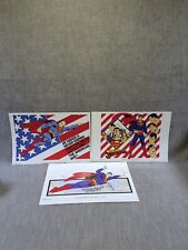 Superman 1982 & 1983 DC Comics Lot Of 3 Poster Model Sheets Printed Alex Toth picture