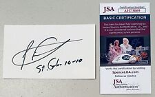 Jimmy Swaggart Signed Autographed 3x5 Card JSA Cert TV Televangelist Minister picture