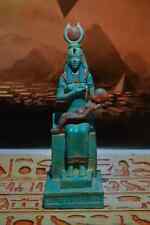 Egyptian Goddess Isis Statuette , Goddess of Motherhood breastfeeding god horus picture