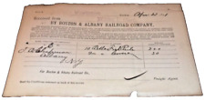 APRIL 1891 BOSTON & ALBANY RAILROAD FREIGHT RECEIPT WINCHENDON MASSACHUSSETTS MA picture