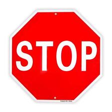Large Stop Sign Street Slow Warning Reflective Signs 24