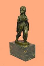 Museum Quality Arab Boy Waiter Server Bronze Sculpture Artwork Figure Gift Decor picture