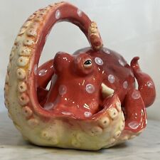 Large Glazed Ceramic Octopus / Home Decorative Nautical Animal Figurine ❤️ picture