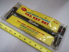 RARE NOS Metric Eklind Long Hex T-Key Set 5pc. standard grip USA Made, S-8850 picture