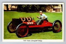 Dearborn MI-Michigan, 999 Racer, Henry Ford Museum, Antique Vintage Postcard picture