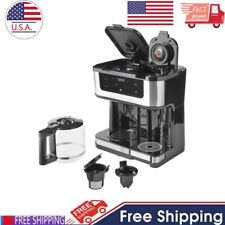 Side by Side Single Serve or 12 Cup Coffee Maker w/Touchscreen Panel Black Home picture