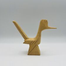 Vintage Wood Carved Road Runner Statue Signed “George Cordoba” picture