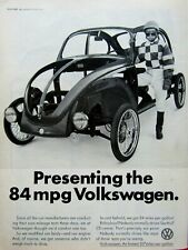 1974 Volkswagen Beetle Bug Vintage Sulky Original Print Ad 8.5 x 11