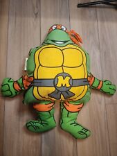 Vintage 1990 Teenage Mutant Ninja Turtles Michelangelo Pillow Stuffed Plush picture