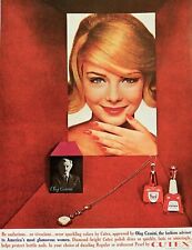Oleg Cassini Cutex nail polish ad vintage 1962 original advertisement 13x10